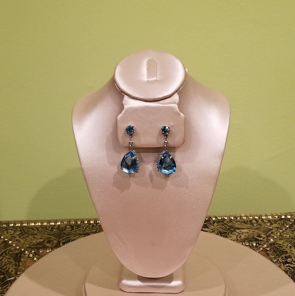 Blue Teardrop Earrings